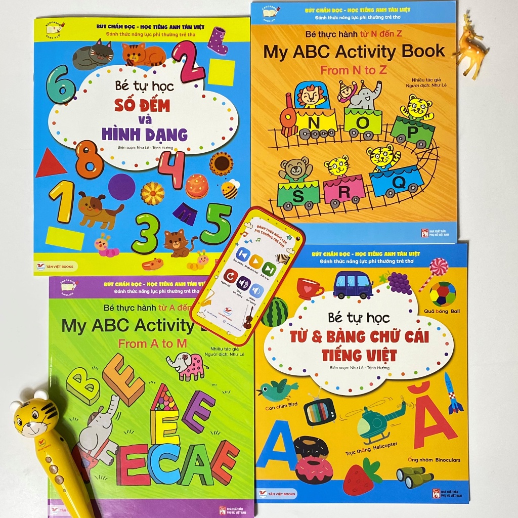Bộ sách: Bút chấm đọc - Học tiếng Anh Tân Việt - Bản Quyền