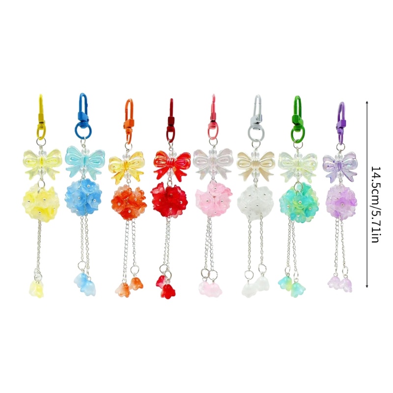 Omg Móc Chìa Khóa Hình Nơ Ngôi Sao Pha Lê Nhẹ Nhàng Tua Rua Chuông Tôm Hùm y2k Di Động Cho Nữ lugg