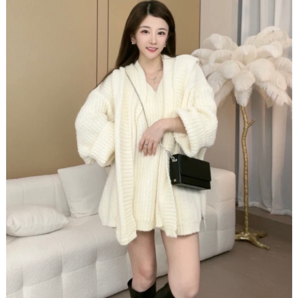 PINXIANG Áo sweater Tay Dài Dáng Rộng Thiết Kế Mới Cao Cấp Thời Trang Dành Cho Nữ