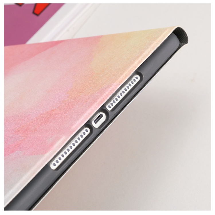 Bao Da Máy Tính Bảng pu Nắp Lật Họa Tiết Màu Nước Cho redmi pad se 11 2023 pad 10.61 xiaomi pad 6 / 5 pro 11