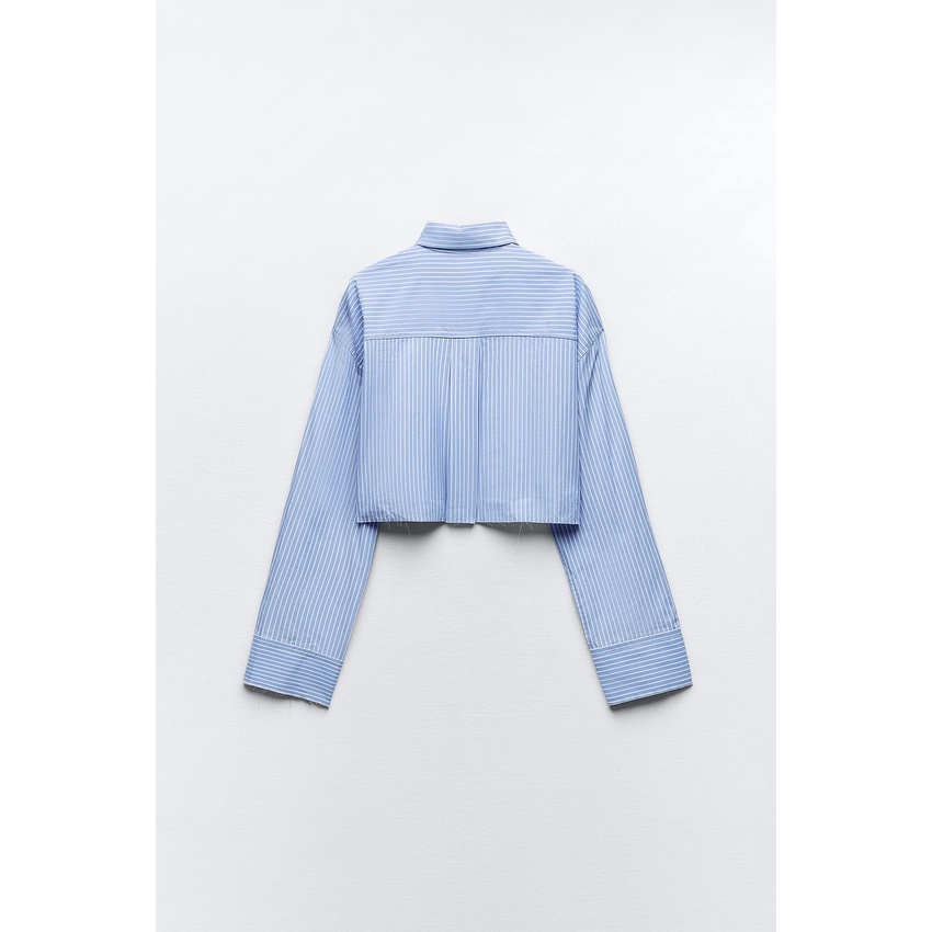Áo sơ mi croptop Zara authentic