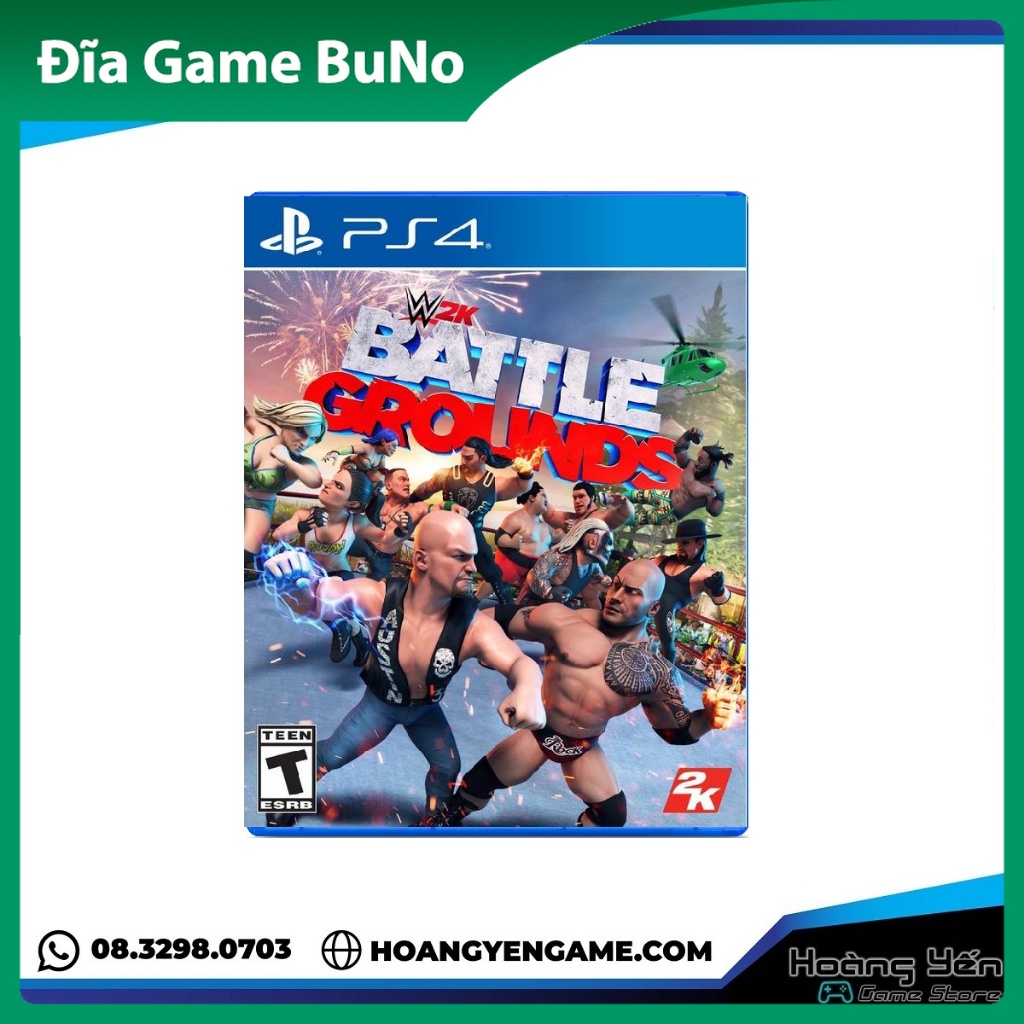 [Mã 99ELHA giảm 7% đơn 300K] Đĩa game PS4 Wwe 2k Battlegrounds - Đĩa Game BuNo