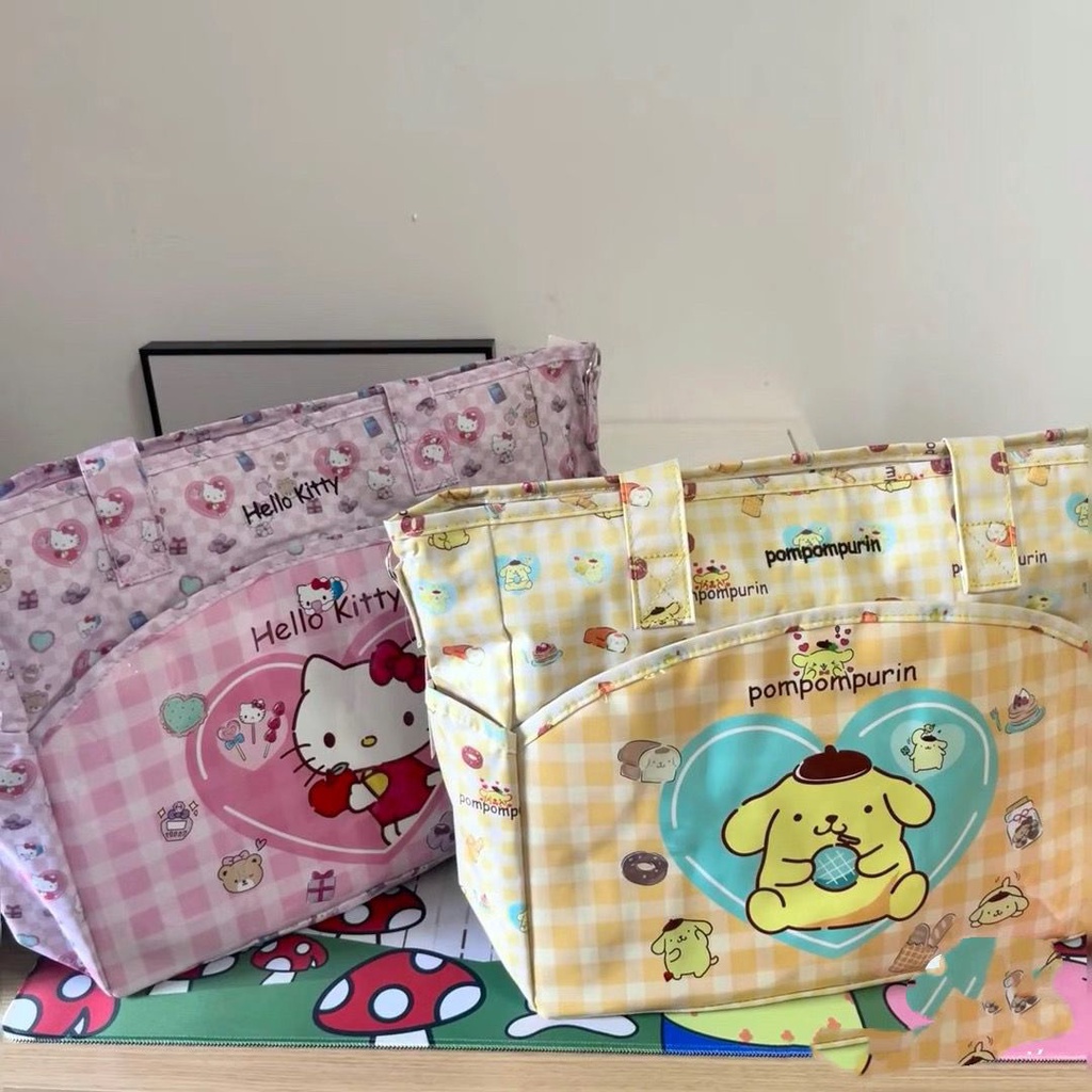 Hellokitty Túi Xách Du Lịch Cỡ Lớn In Hình Hello Kitty Dễ Thương