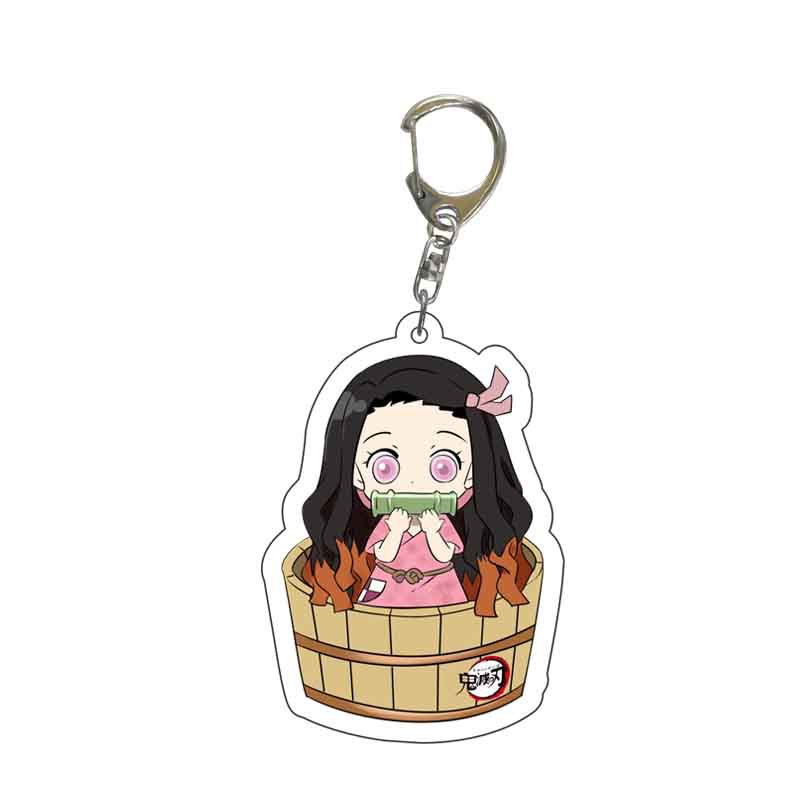 Tanjirou Móc Khóa acrylic Hình Nhân Vật nezuko zenitsu inosuke tengen shinjurou Trong demon slayer