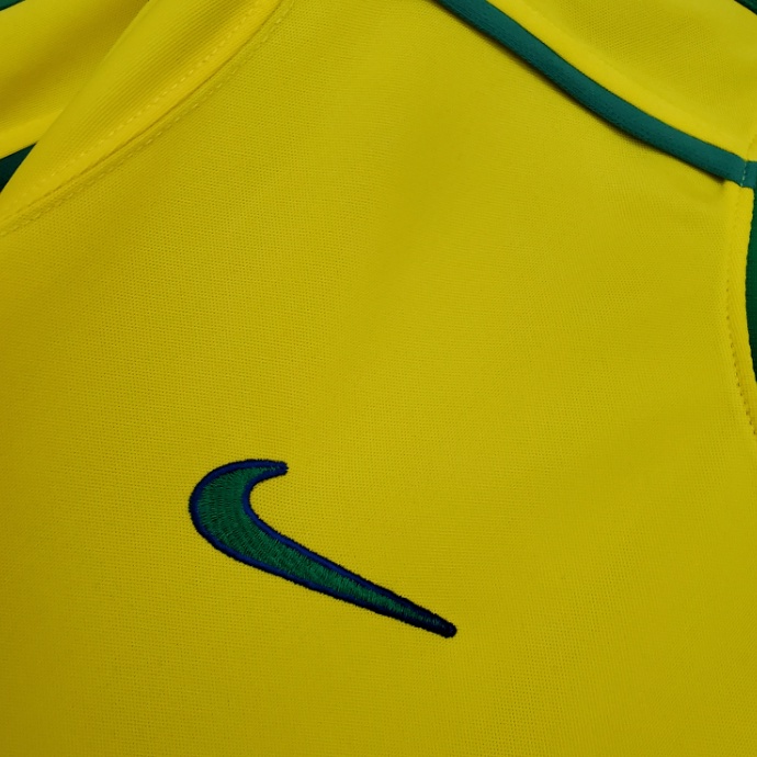 Áo Đấu Cổ Điển brazil home 1998 Đã Sẵn Sàng Cổ Điển * Người Bán Tại Địa Phương *