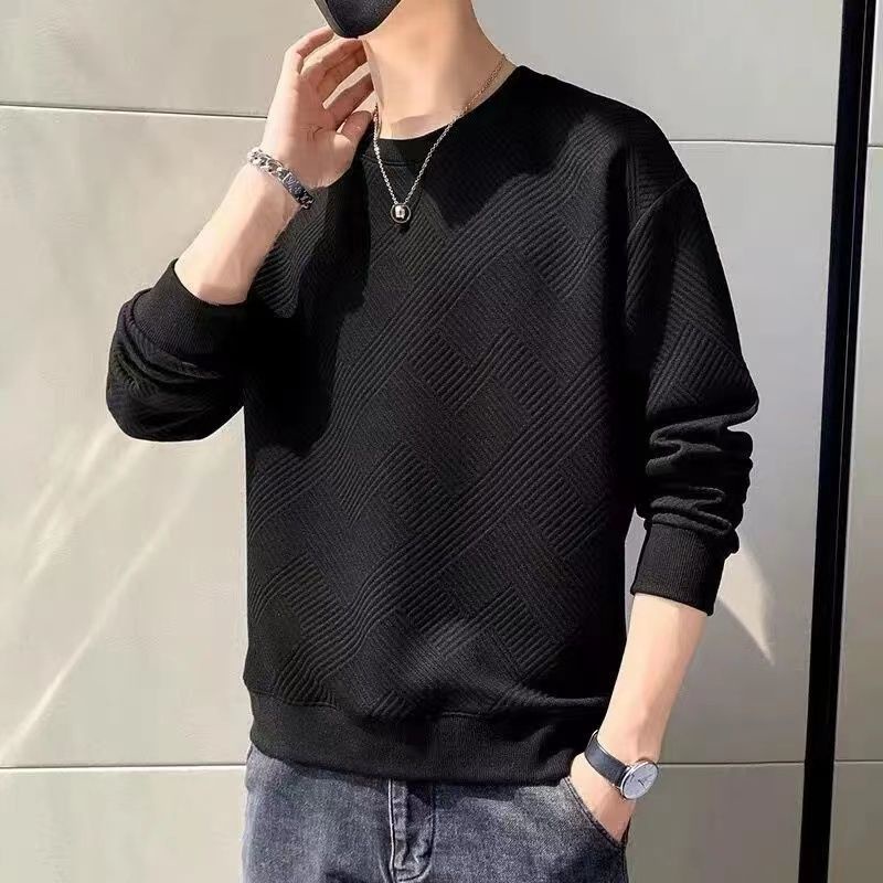 Áo Nỉ Nam Dài Tay Cổ Tròn Thời Trang Hàn