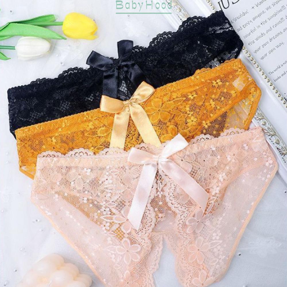 Women Lace Panties Crotchless Underwear Thongs Lingerie Knickers G-string Briefs#BBHOOD