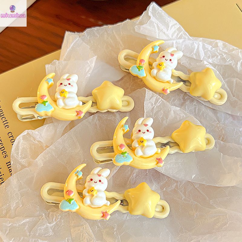 Miumiua🔮Kẹp Tóc Hình Thỏ Và Ngôi Sao Ngọt Ngào Dễ Thương Cho Nữ
