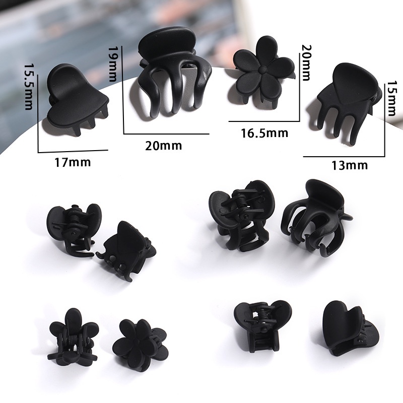 Dễ Thương Kẹp Tóc Màu Đen Nhiều Hình Dạng Xinh Xắn Cho Bé Gái