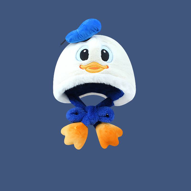 Disney Mũ Lông Xù Dày Dặn Ấm Áp Hình mickey minnie donald daisy Đáng Yêu