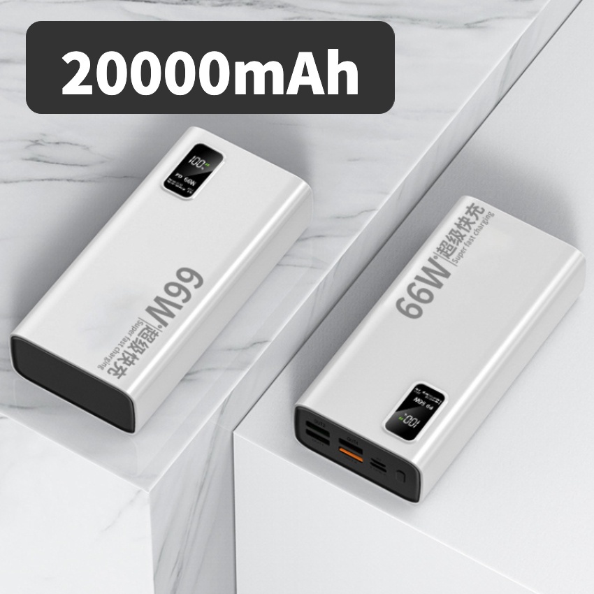 ️Sạc dự phòng 20000mah sạc nhanh 66W QC3.0 màn hình LED Sạc siêu nhanh