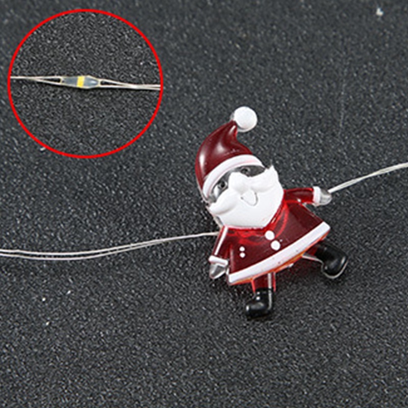 2m Dây Đèn led 20 Bóng Hình Hoạt Hình Trang Trí Giáng Sinh