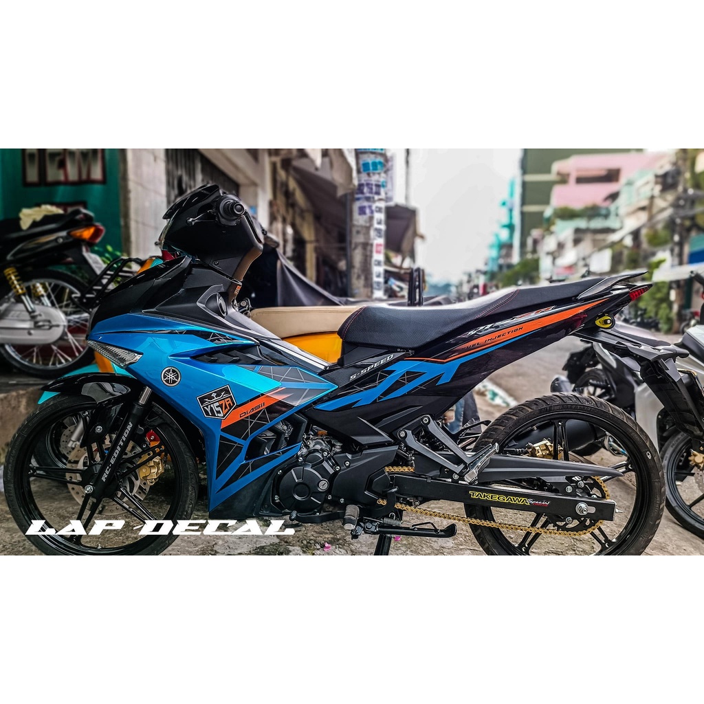 Tem rời Y15ZR cam phối cho Exciter 150 xanh đen HOT 2025