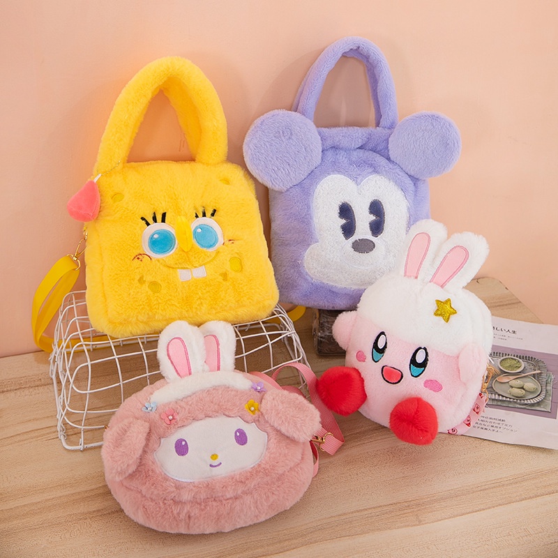 Túi Đeo Vai Hình Thú Nhồi Bông Hoạt Hình Dễ Thương Cho Bé