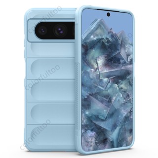 Shockproof Case For Google Pixel 8 Pro 5G Pixel8 Pixel8Pro Soft Flexible Silicone TPU Bumper Phone Cover Back Casing Armor Airbag Camera Protective Case Cover