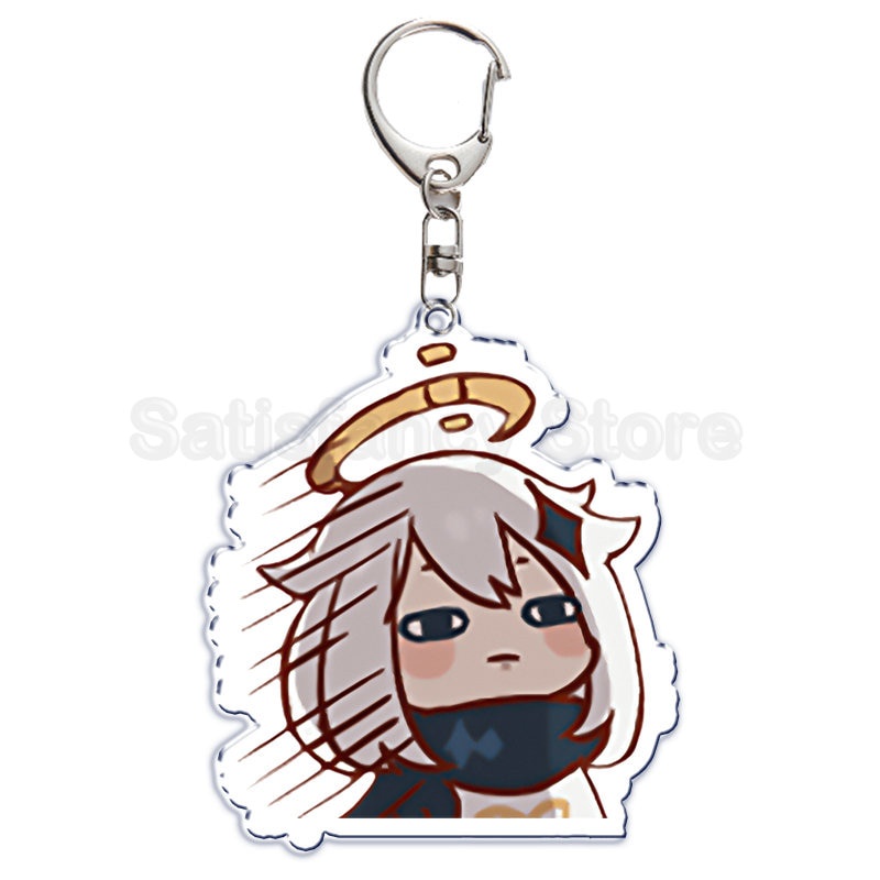 Móc khóa Hot Game Genshin Impact Móc chìa khóa Zhongli Venti Xiao Kazuha Phụ Kiện Dễ Thương Túi Mặt Dây Chuyền