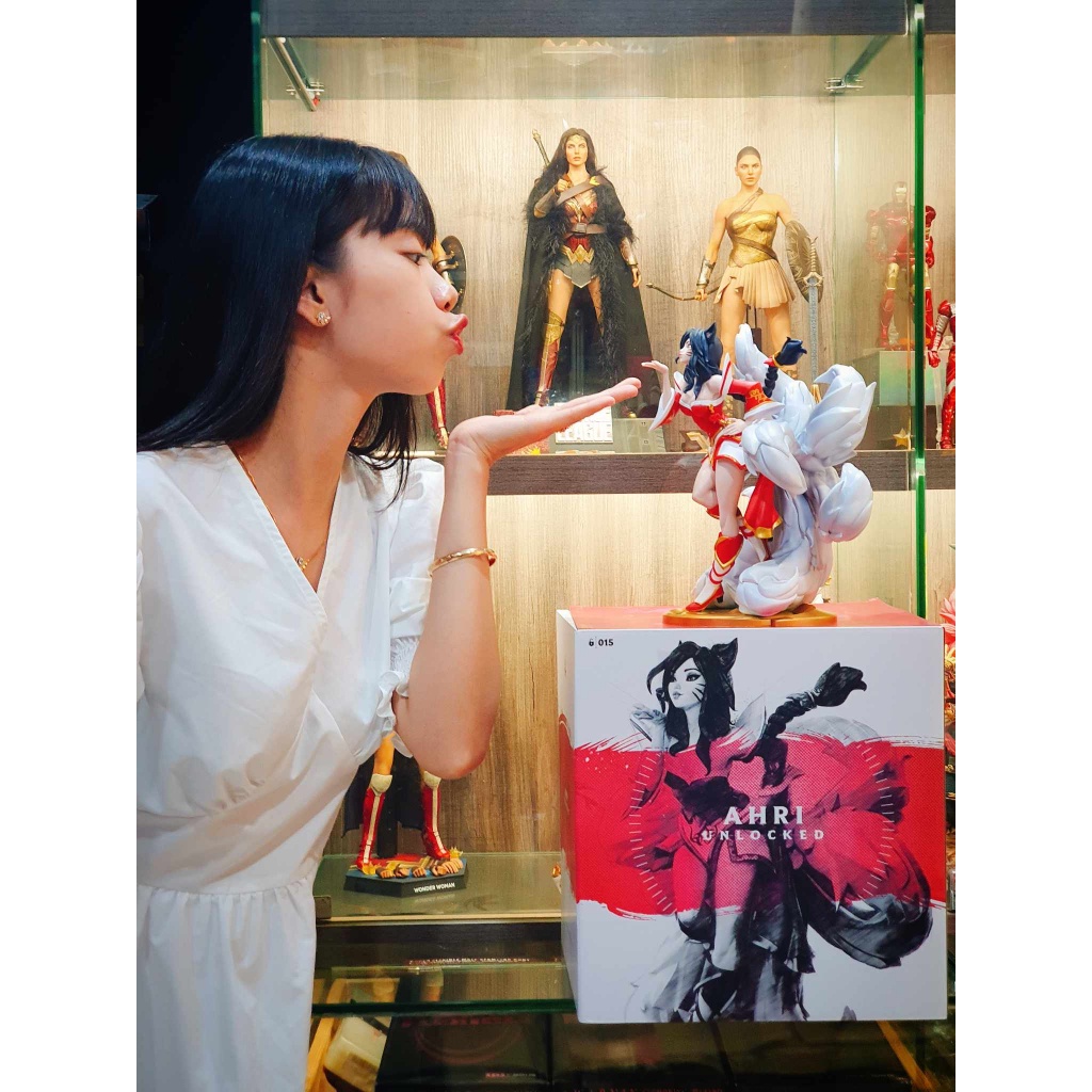 Mô hình Chính Hãng Riot Games Liên Minh Huyền Thoại Ahri Unlocked Statue Siêu mới