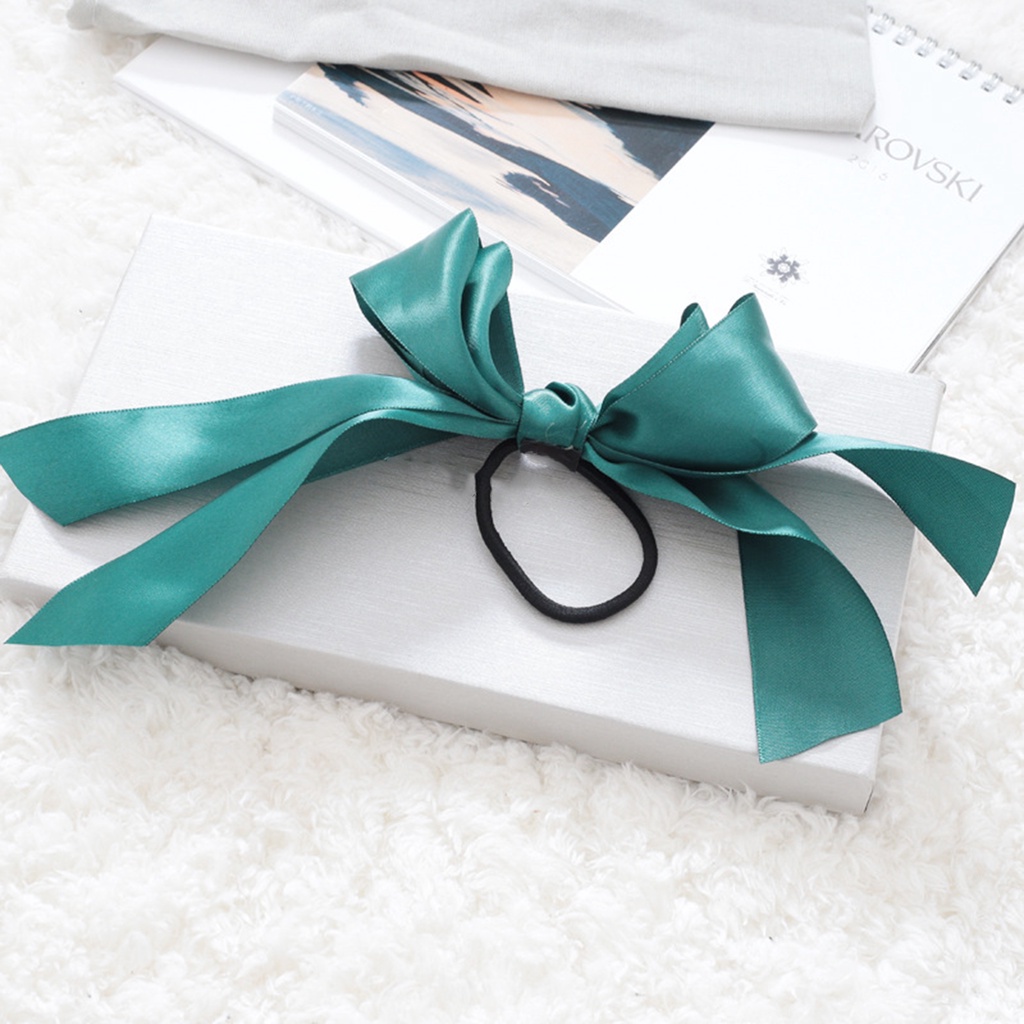 Dây Buộc Tóc Hai Lớp Thắt Nơ Bằng Vải Thời Trang Dành Cho Nữ