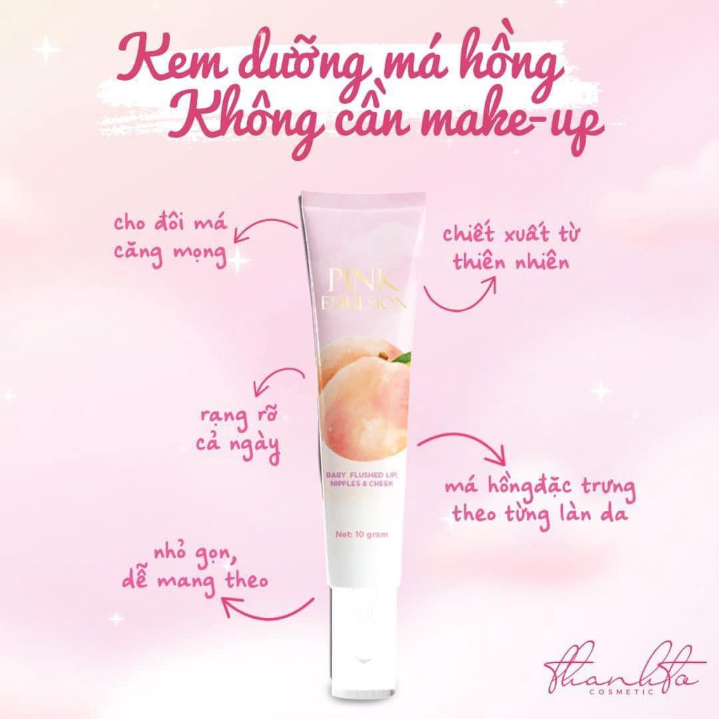 KEM DƯỠNG MÁ HỒNG PINK EMULSION- Hồng tự nhiên