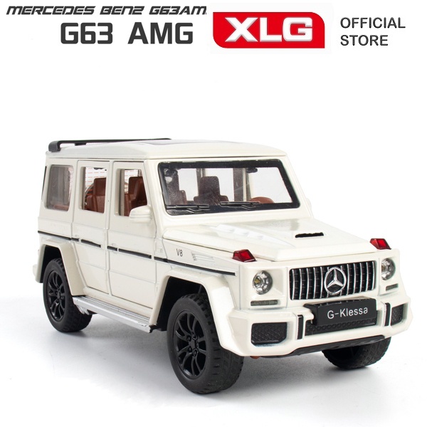 Mô hình xe Mercedes G63 AMG cao cấp bằng kim loại có đèn led âm thanh