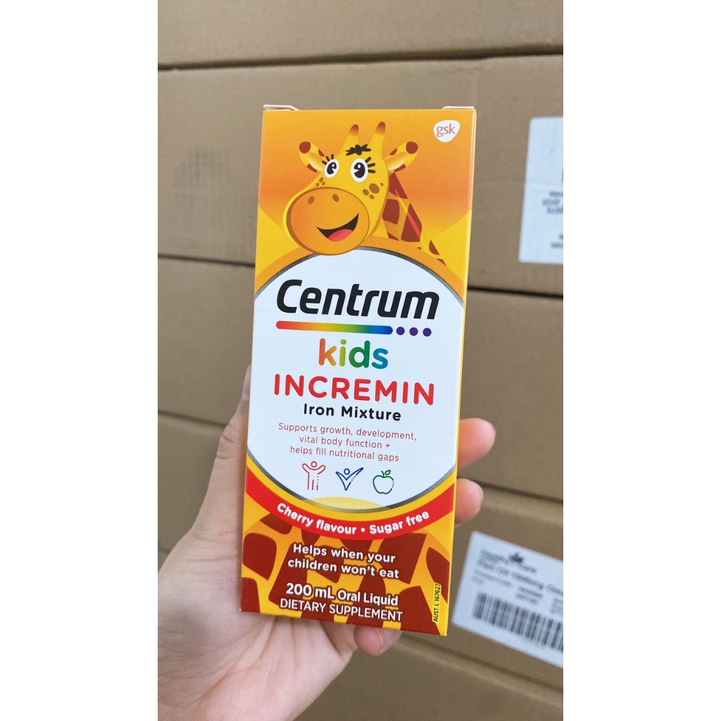 Centrum Kids cho trẻ biếng ăn, lọ 200ml, hàng Úc