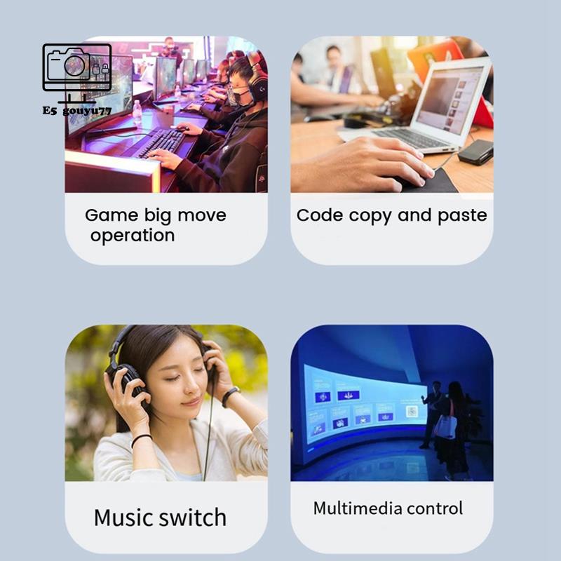 1 Bộ Bàn Phím Không Dây 6 Phím gouyu77 Bằng abs Chất Lượng Cao