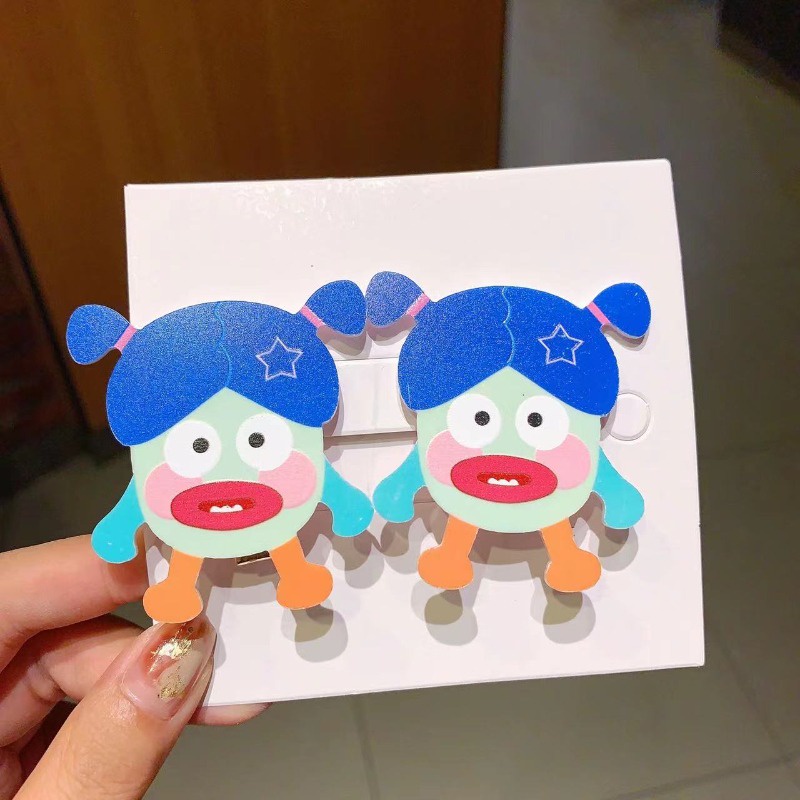 Kẹp Tóc Búp Bê Xấu Xí Dễ Thương Vui Nhộn Cho Bé Gái