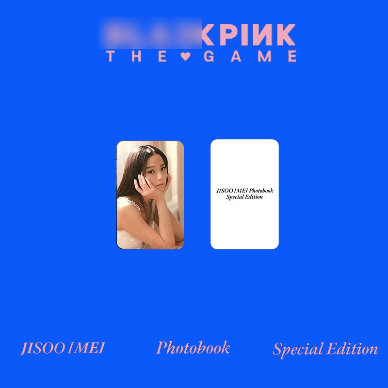 Blackpink Thẻ Bài Màu Đen / Đen / Đen In Hình jisoo me Chuyên Dụng