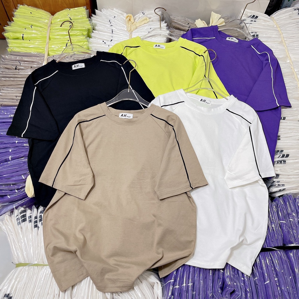 ÁO THUN PHOM RỘNG PHỐI VIỀN BIG SIZE 55-90KG