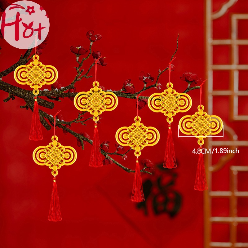 Jr Set 6 / 10 Phụ Kiện Trang Trí Năm Mới Phong Cách Trung Hoa