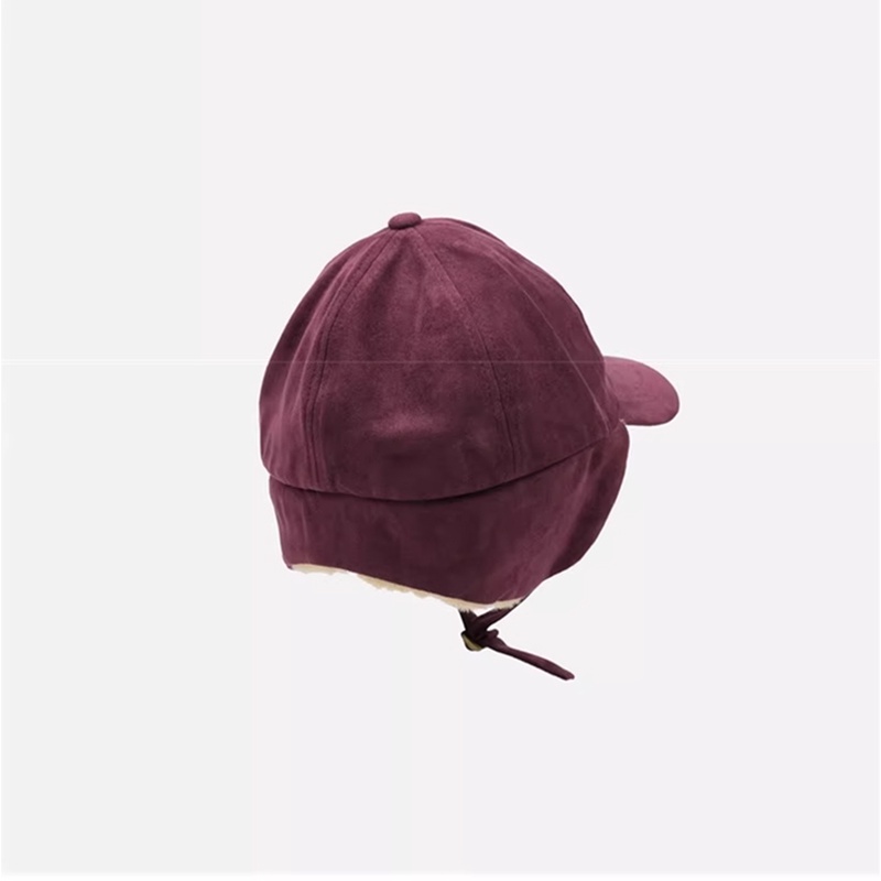 Mũ Lưỡi Trai Màu Trơn Đơn Giản Phong Cách Hàn Quốc Thời Trang Mùa Đông Chống Lạnh