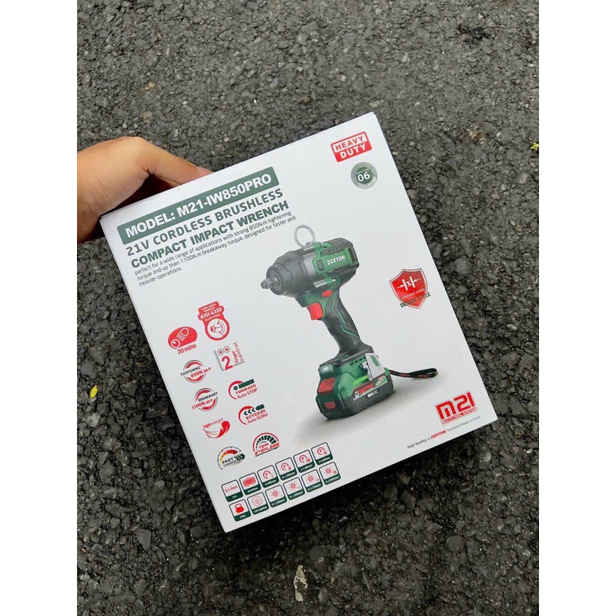 Máy Siết Bulong Dekton 850NM M21-IW850PRO  Chân Pin Phổ Thông Makita Giá Tốt