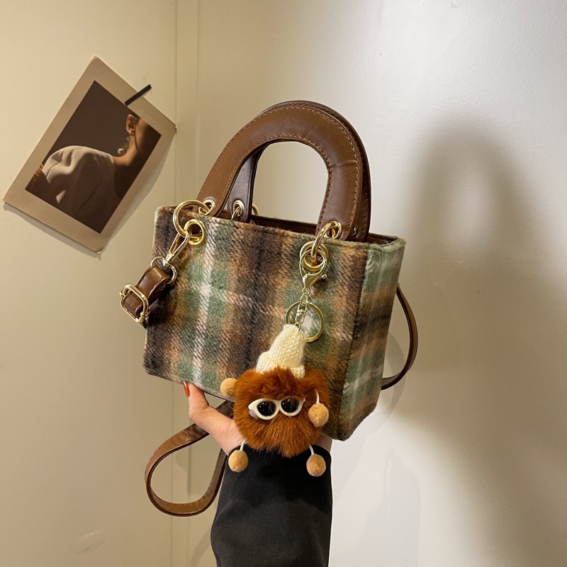 Túi Đeo Chéo Bằng Len Phong Cách Hàn Quốc Thời Trang Mùa Đông 2023