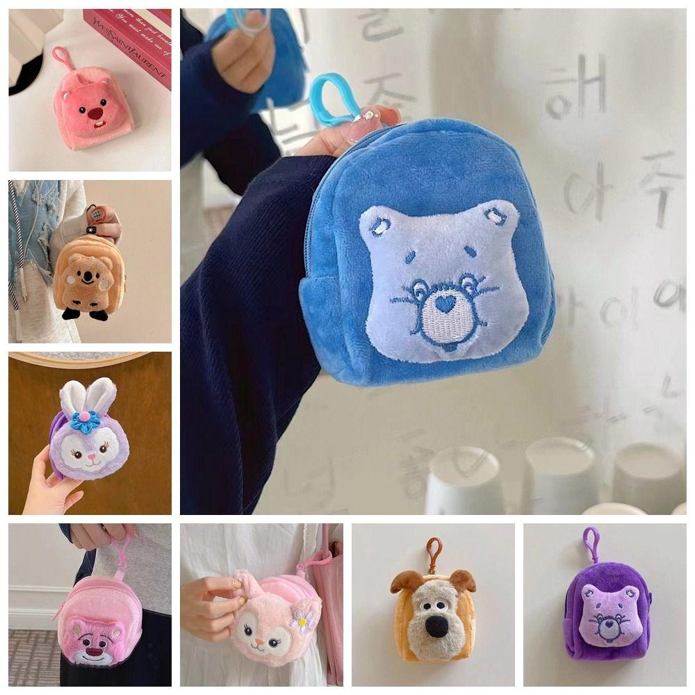 Shanhai Móc Khóa Túi Xách / Tiền Xu / Tai Nghe Hình Gấu / Dâu Tây Dễ Thương