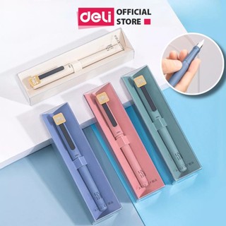  Bút Máy Học Sinh Cao Cấp Deli - Cố Định Cách Cầm Nắm Bút Mực Thay Ống Tiểu Học 