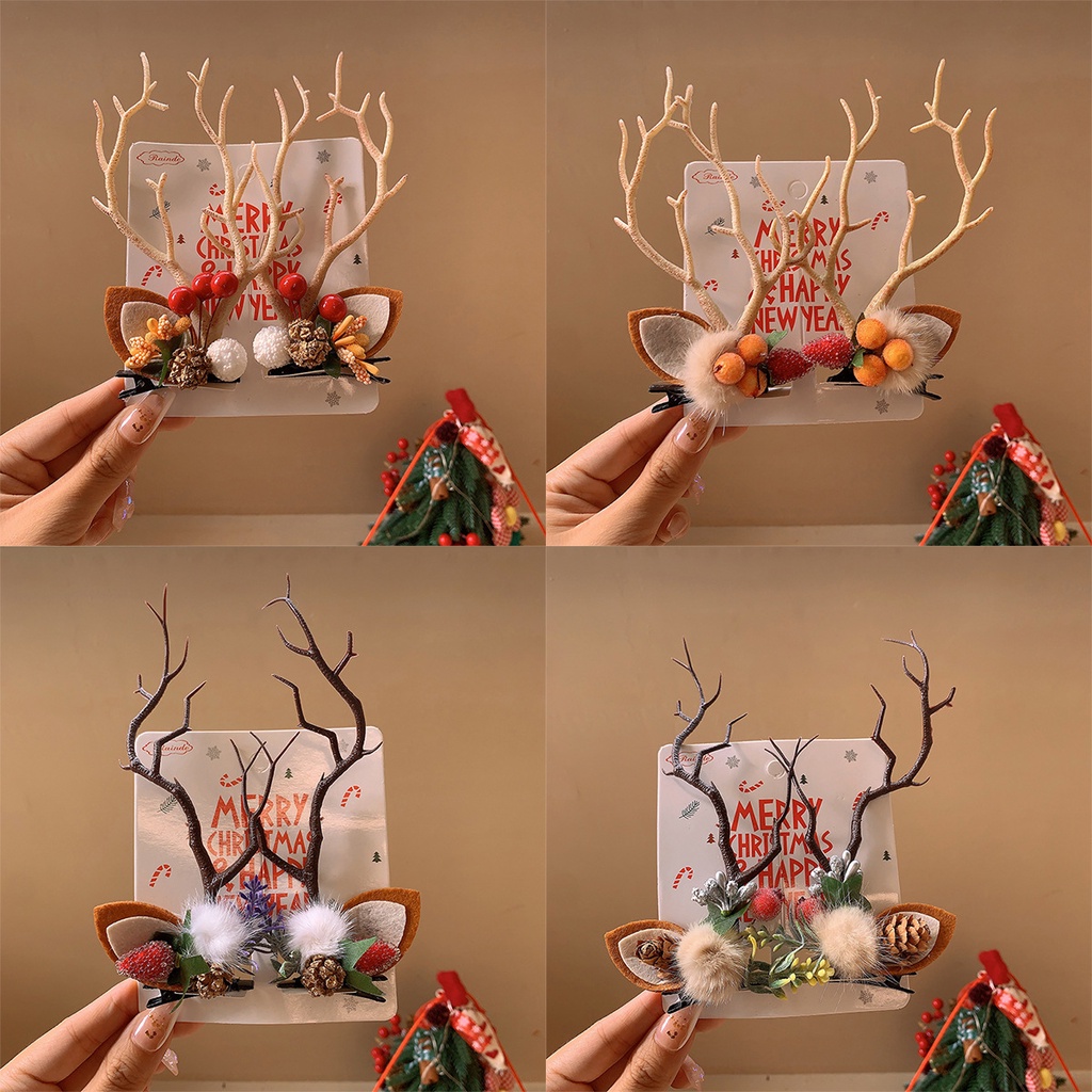 Ere1 Băng Đô Cài Tóc Hóa Trang Ông Già Noel / Sừng Hươu Dùng Làm Đạo Cụ Chụp Ảnh Tiệc Tùng