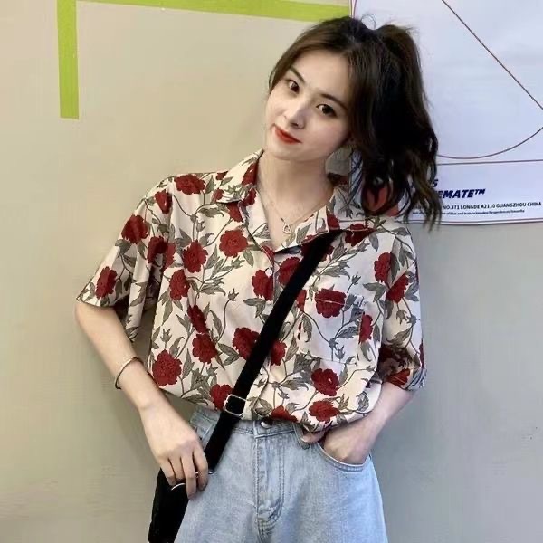 Áo Sơ Mi chiffon Tay Lửng Thoải Mái Thời Trang Mùa Hè Cho Nữ