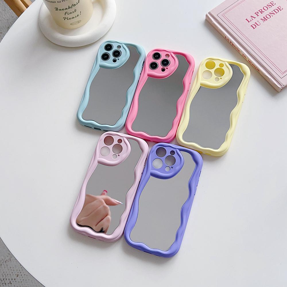 Ốp Điện Thoại Mặt Gương Màu Kẹo Cho oppo reno 10 pro plus 5g 8 pro 8t 8z 7z 7 4g