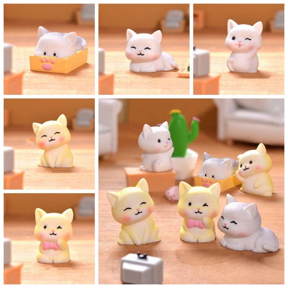 Mô hình MMULCK kiểu mèo con hoạt hình mini trang trí tiểu cảnh DIY