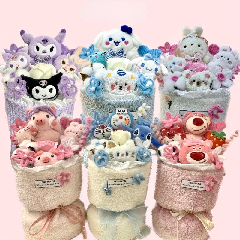 Mèo Nhồi Bông sanrio Hoạt Hình my melody kuromi cinnamoroll kt Quà Tặng Lễ Tình Nhân