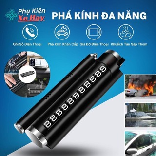 Bảng Ghi Số Điện Thoại Trên Ô tô 4 trong 1 đa năng, búa phá kính đầu bút nhọn, làm giá đỡ điện thoại xe hơi