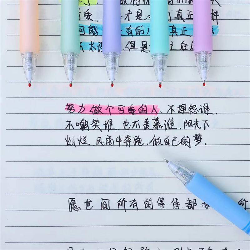 Mới 1 Hộp Bút Mực gel Ngòi 0.5mm Bằng Hợp Kim Kim Loại In Hình Hoạt Họa nahida yae Mielan gorou Ventti collei Làm Quà Tặng Cho Học Sinh