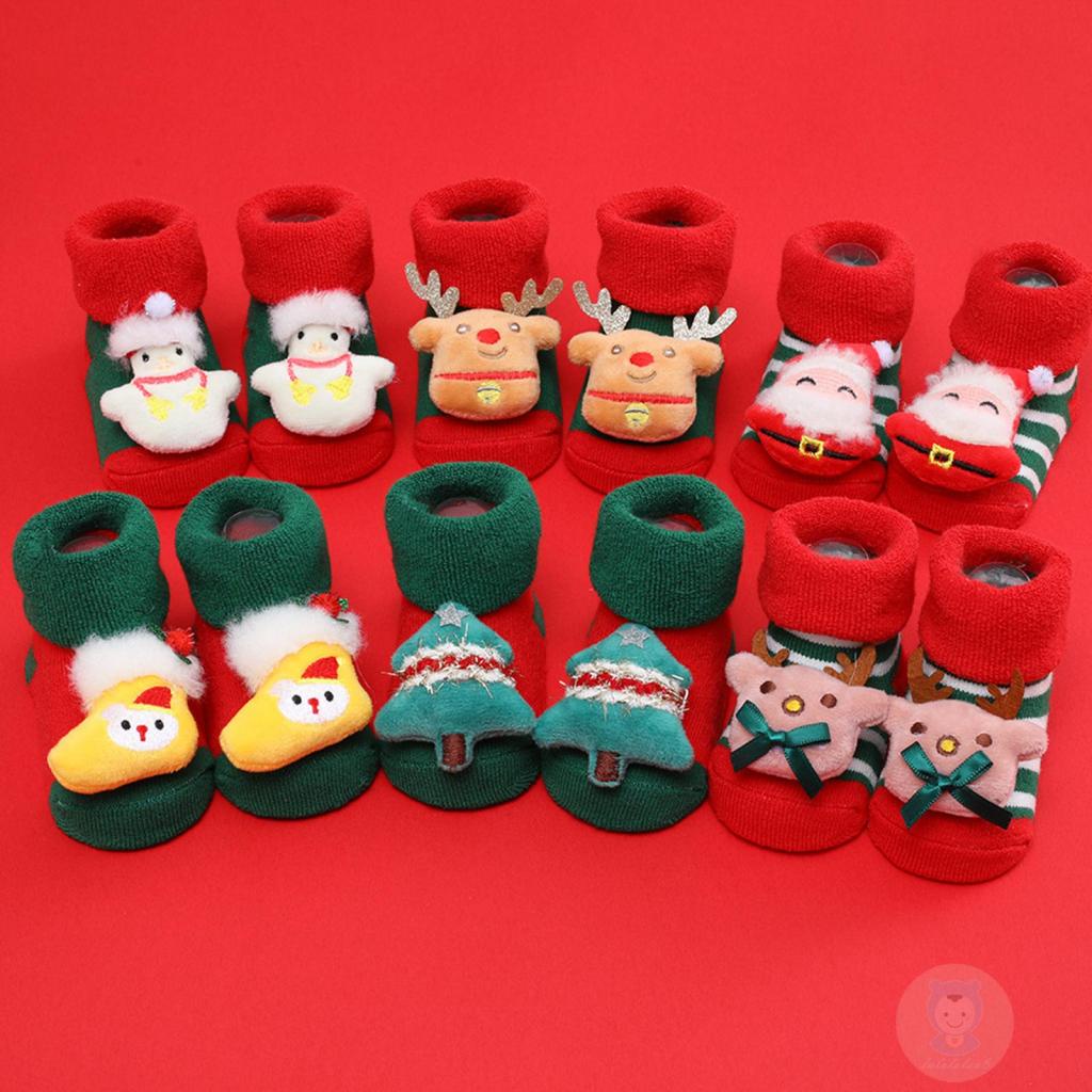 Laa6-đồ Chơi Nhồi Bông Mềm Mại Chống Trượt Hình Giáng Sinh Dễ Thương