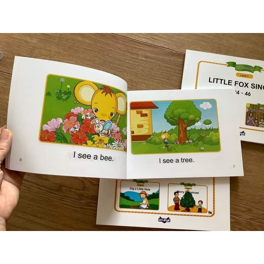 Sách - Bộ 3 cuốn in gộp Little Fox Single Stories level 1 giúp trẻ học từ vựng tiếng anh | BigBuy360 - bigbuy360.vn