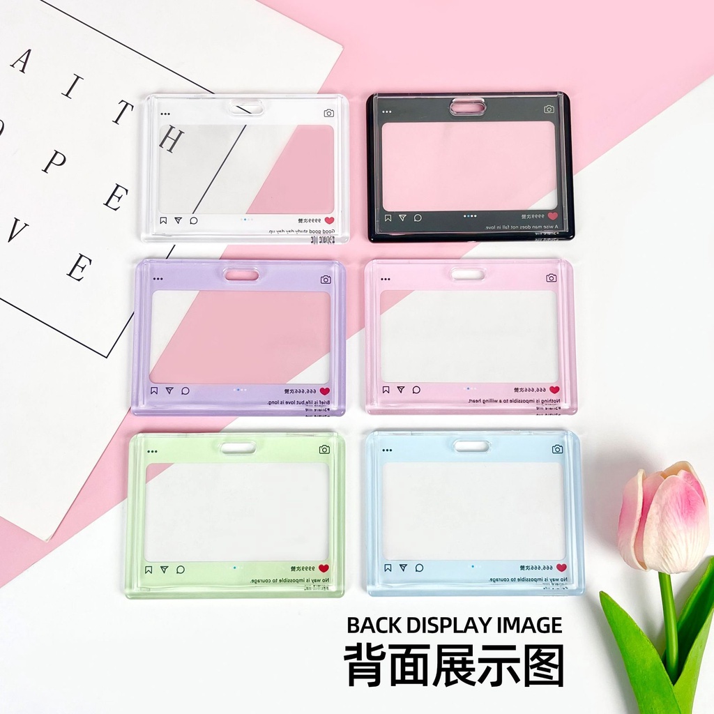 Dây Đeo Thẻ id Bằng acrylic Chống Mất Kiểu Dáng Dễ Thương