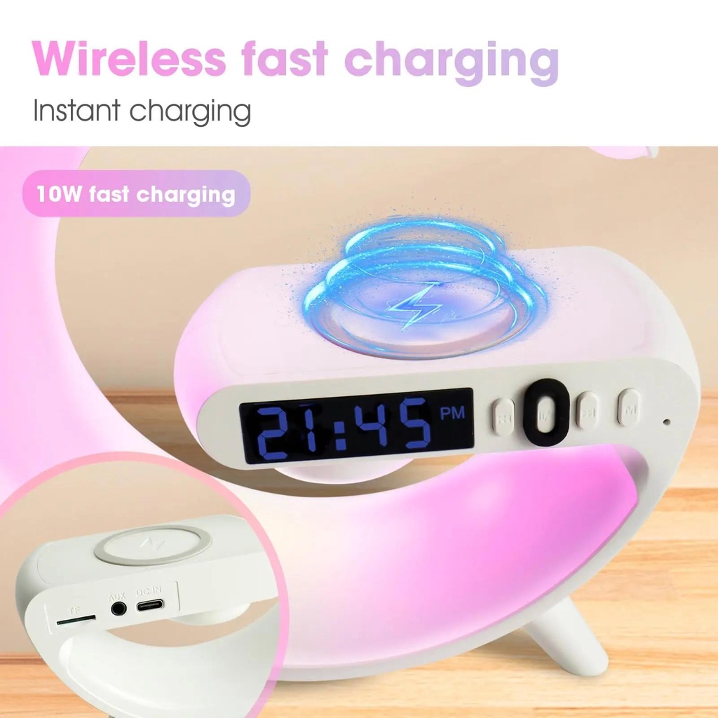 Loa bluetooth Không Dây 15w Có Đèn Led Thông Minh Thích Hợp Làm Quà Tặng Cho Bé Gái