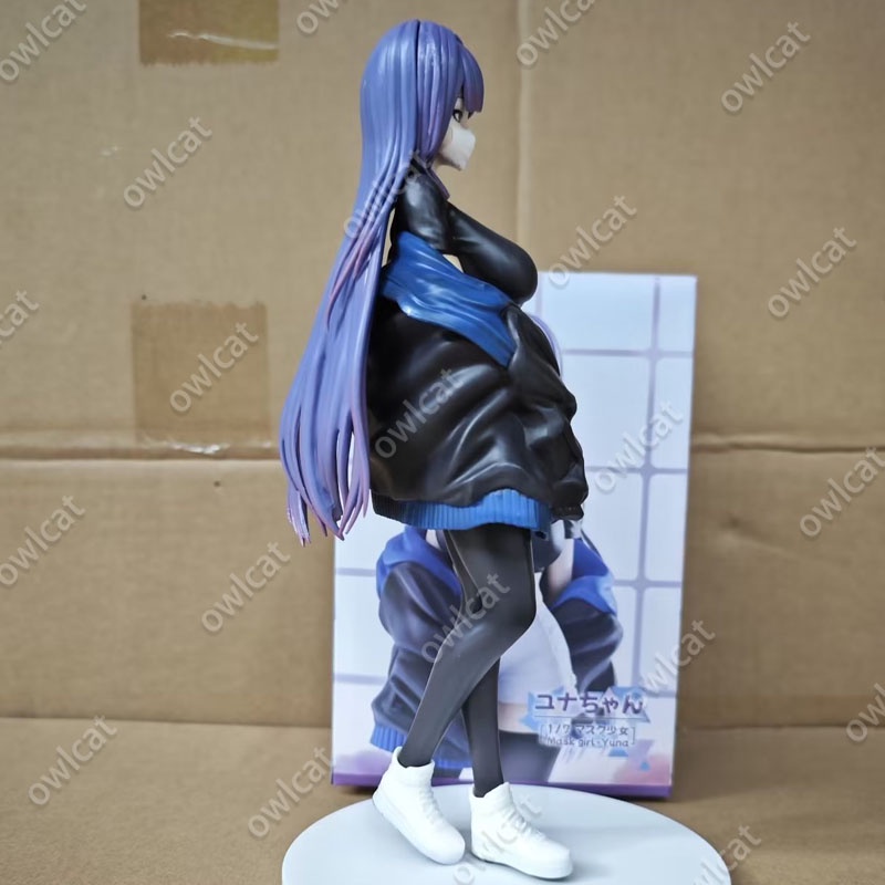 Mô Hình Nhân Vật Illustration Yuna  24cm Size 1/7 Tattooing Vest Mask Sports Girl 3D Illustrator Biya Ydh2101 Maxcute PVC Figure Packed in Box Model