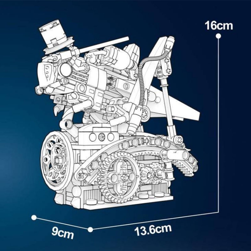 Hàng Mới Về Mới Bộ Đồ Chơi Lắp Ráp Cơ Khí jd011-014 Bằng Bọ Cạp Cho Bé
