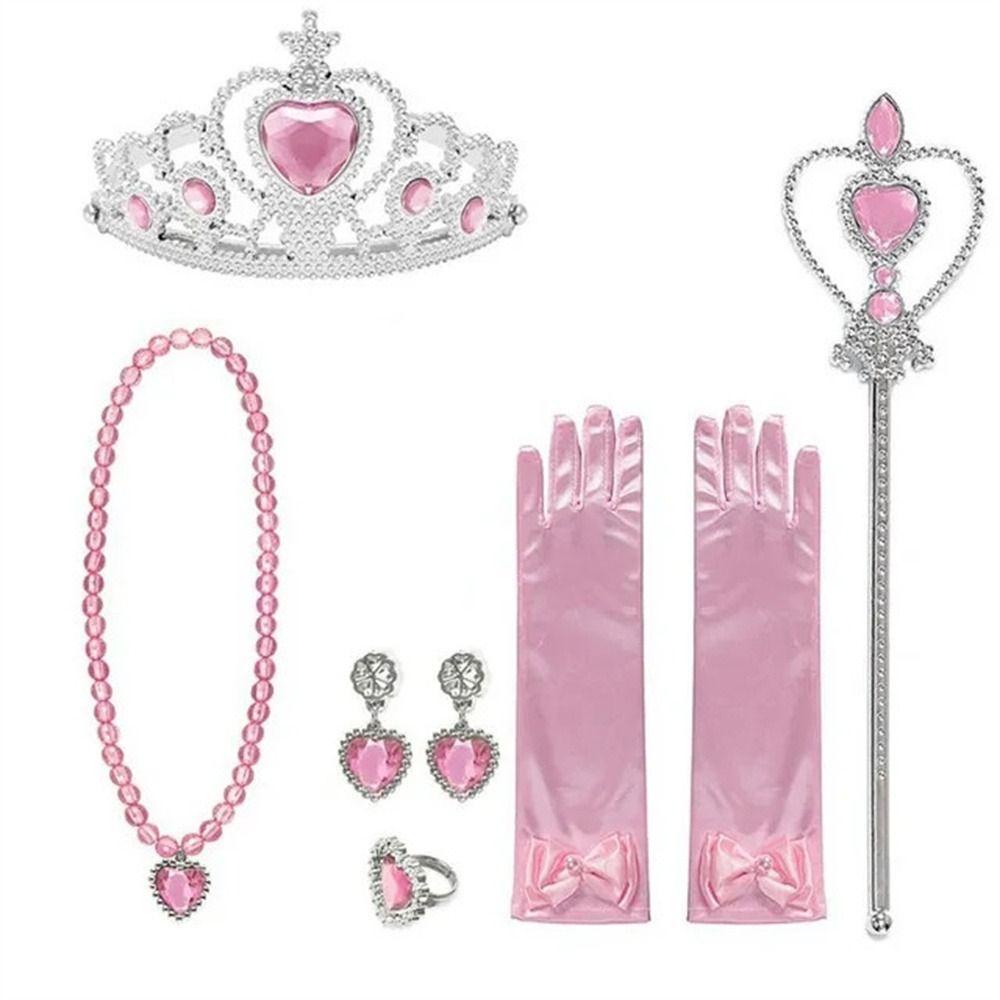 Mmluck Vương Miện Công Chúa elsa Bằng Nhựa Phụ Kiện Hóa Trang Trang Trang Sức Cho Bé Gái