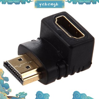 Đầu chuyển đổi hdmi góc phải 90 độ màu đen